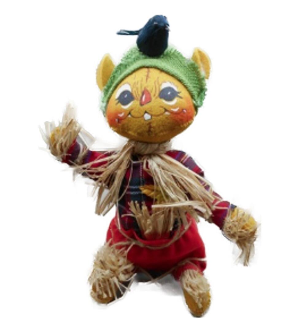 Annalee Scarecrow Mouse 2004 Harvest & Halloween Collection 10"